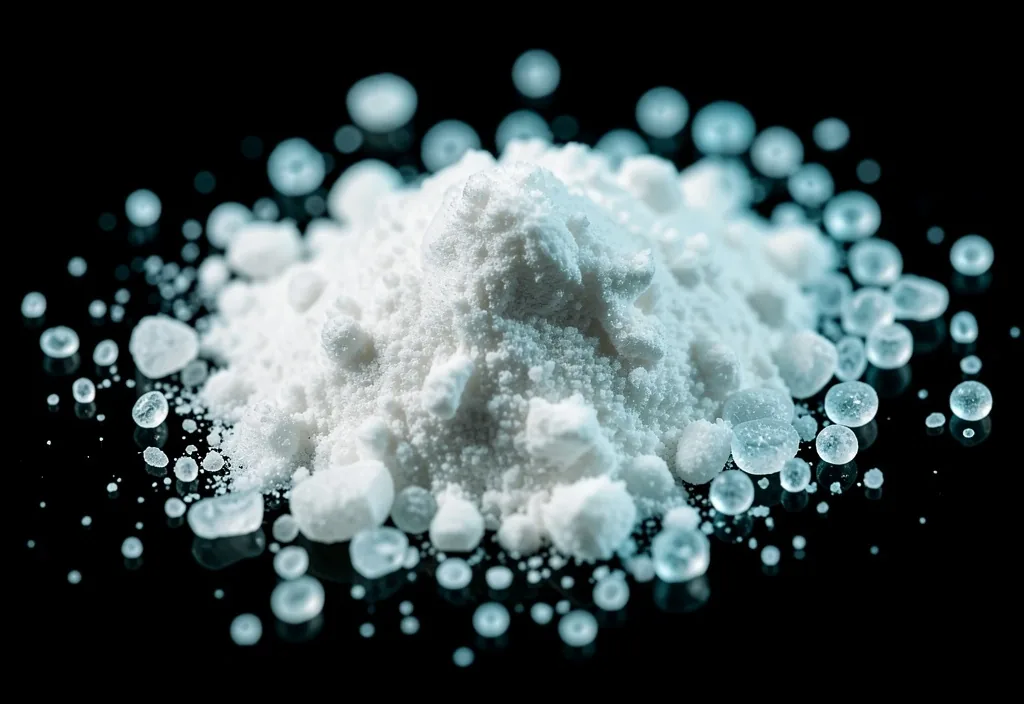 Natural supplement ingredients in macro detail