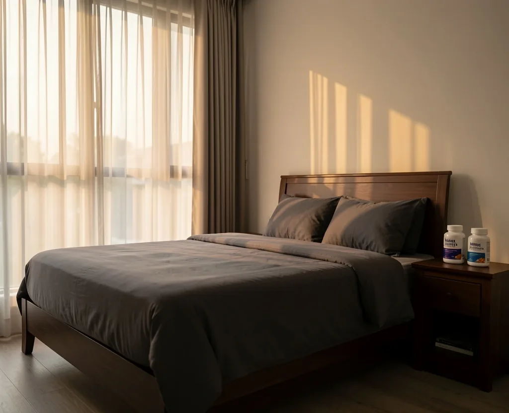 Restful bedroom environment for recovery